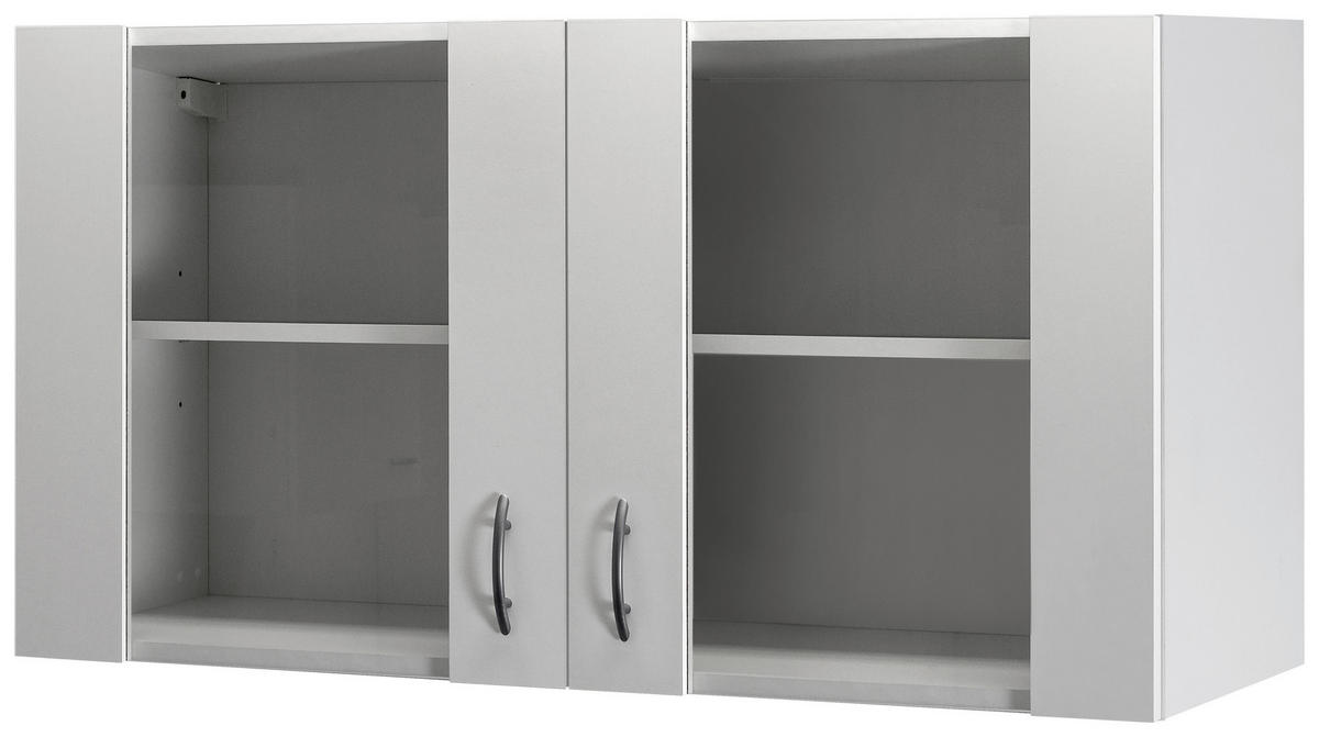 Flex-Well Glashängeschrank Wito weiß B/H/T: ca. 100x54,8x32 cm Wito - weiß/Edelstahl (100,00/54,80/32,00cm) - Flex-Well