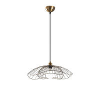 Opviq Pendelleuchte Farac bronze Eisen B/H/T/L/D: ca. 50x111x50x50x50 cm E27 1 Brennstellen Farac - bronze (50,00/50,00/111,00cm) - Opviq