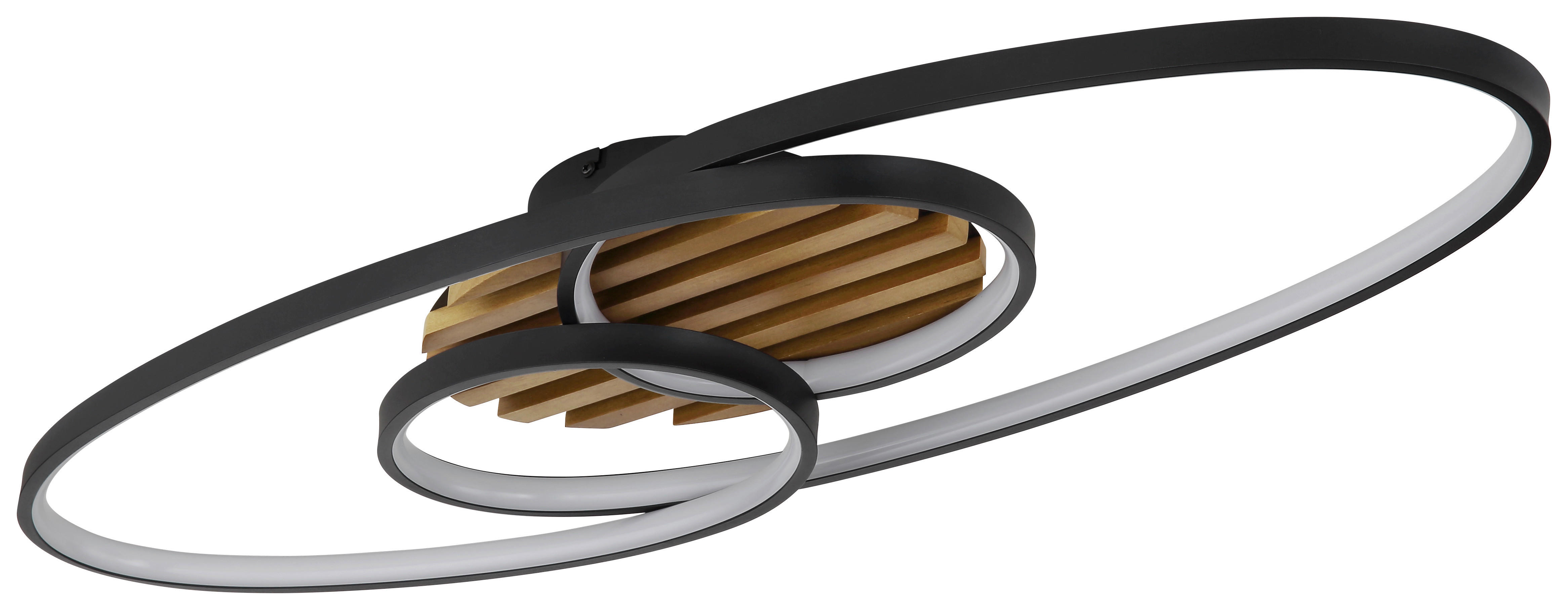 GLOBO Deckenventilator Deckenleuchte-Tisha - braun/schwarz (34,00/11,00/90,00cm) - GLOBO