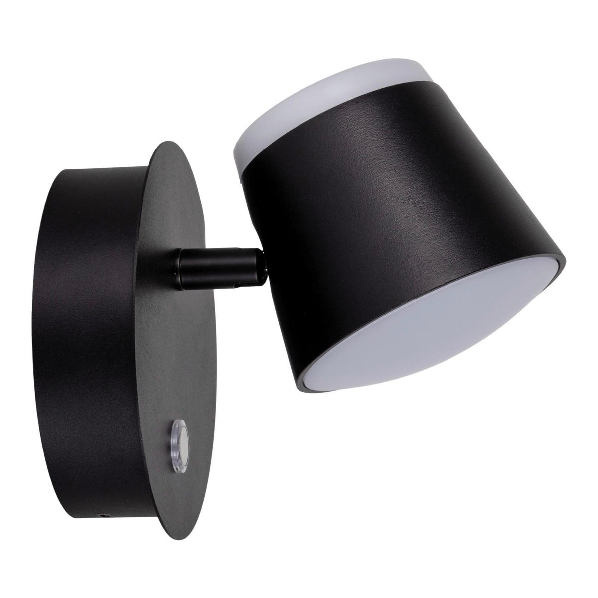 Näve Leuchten LED-Wandleuchte schwarz Metall Kunststoff B/H/T: ca. 12x12x14,5 cm TONDO - schwarz (12,00/12,00/14,50cm) - Näve Leuchten