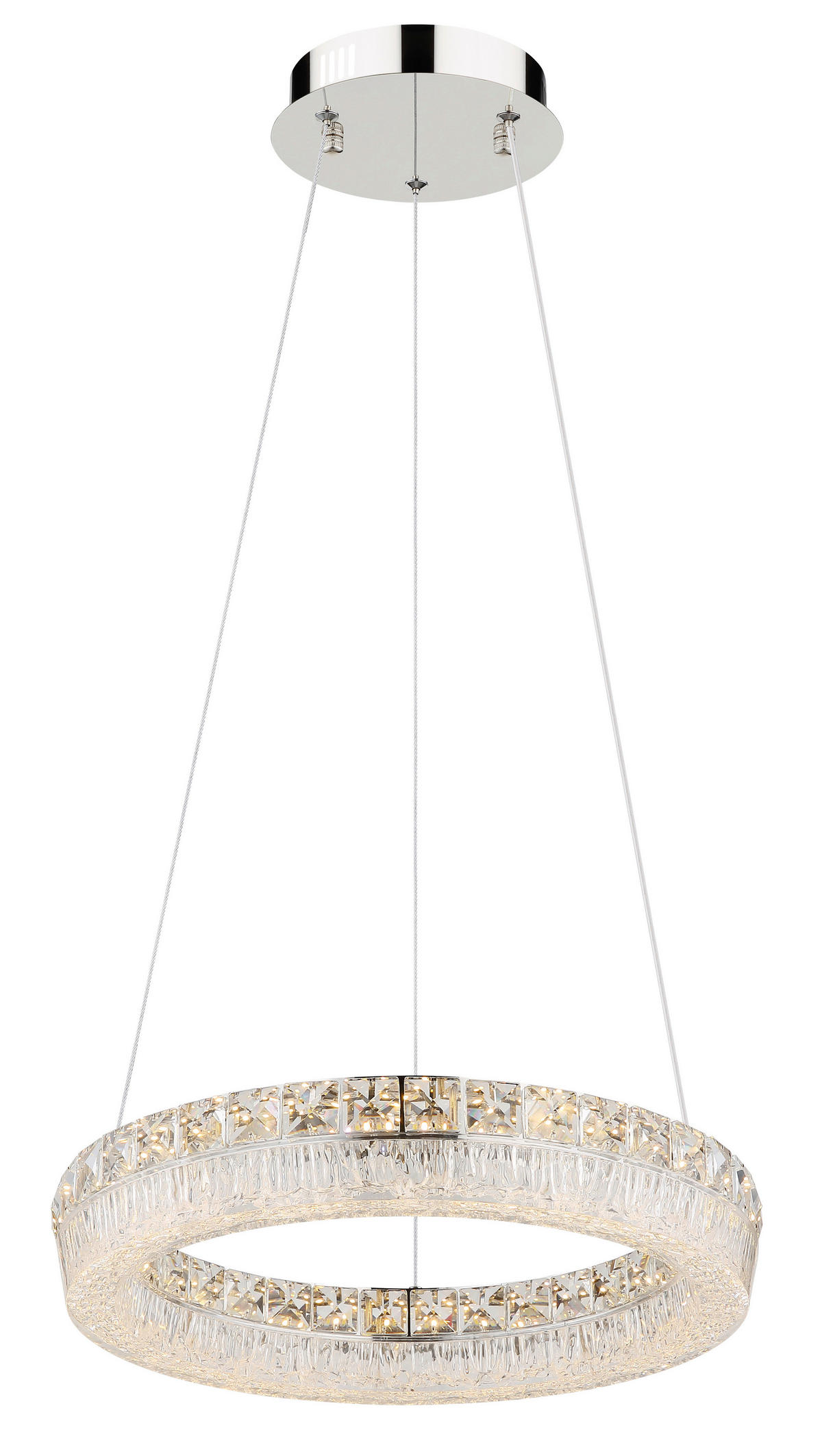 GLOBO Hängeleuchte klar Chrom Metall Acryl Glas H/D: ca. 120x40 cm 1.0 Brennstellen Laurel - klar/Chrom (40,00/120,00cm) - GLOBO