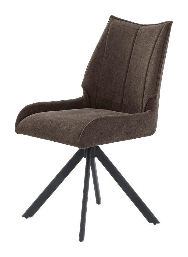 Stuhl  braun Webstoff B/H/T: ca. 51x91x59 cm Madison_Stuhl_6003400 - braun/schwarz (51,00/91,00/59,00cm)