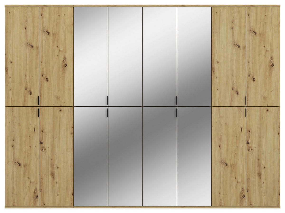 Garderobe PROJEKT Eiche Artisan Nachbildung Spiegel B/H/T: ca. 244x193x34 cm PROJEKT - Eiche (244,00/193,00/34,00cm) - xonox.home