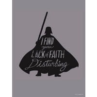 Komar Poster Star Wars Silhouette Quotes Vader Star Wars B/L: ca. 30x40 cm Star Wars Silhouette Quotes Vader - (30,00/40,00cm) - Komar