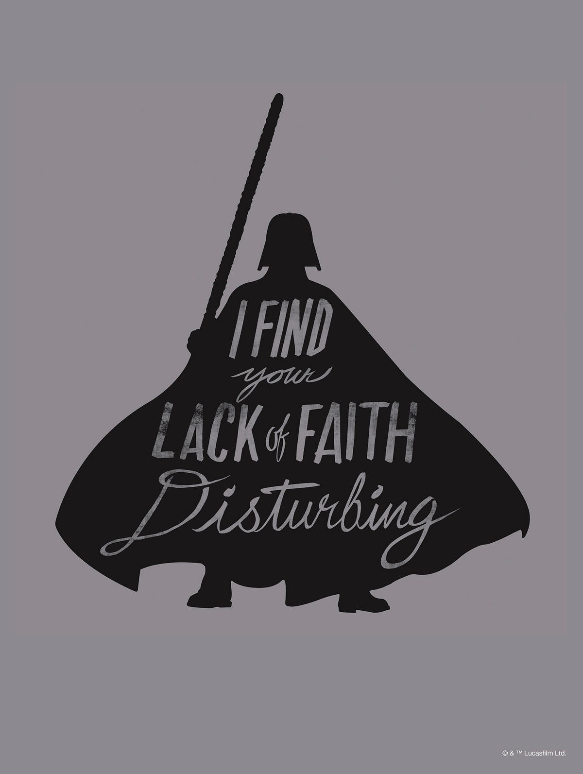 Komar Poster Star Wars Silhouette Quotes Vader Star Wars B/L: ca. 30x40 cm Star Wars Silhouette Quotes Vader - (30,00/40,00cm) - Komar
