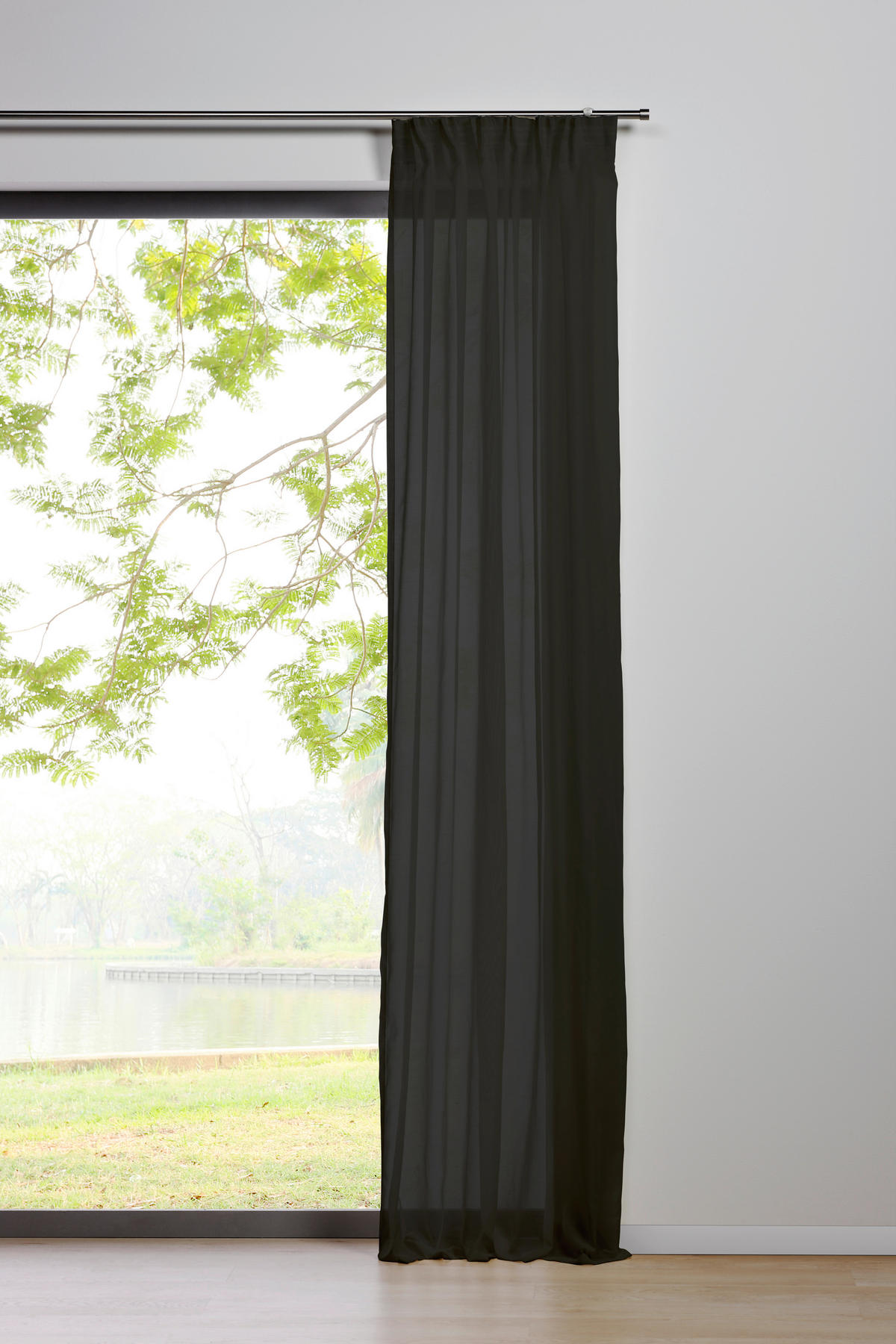 Kombivorhang 2er Pack Pure schwarz B/L: ca. 135x300 cm Pure - schwarz (135,00/300,00cm)