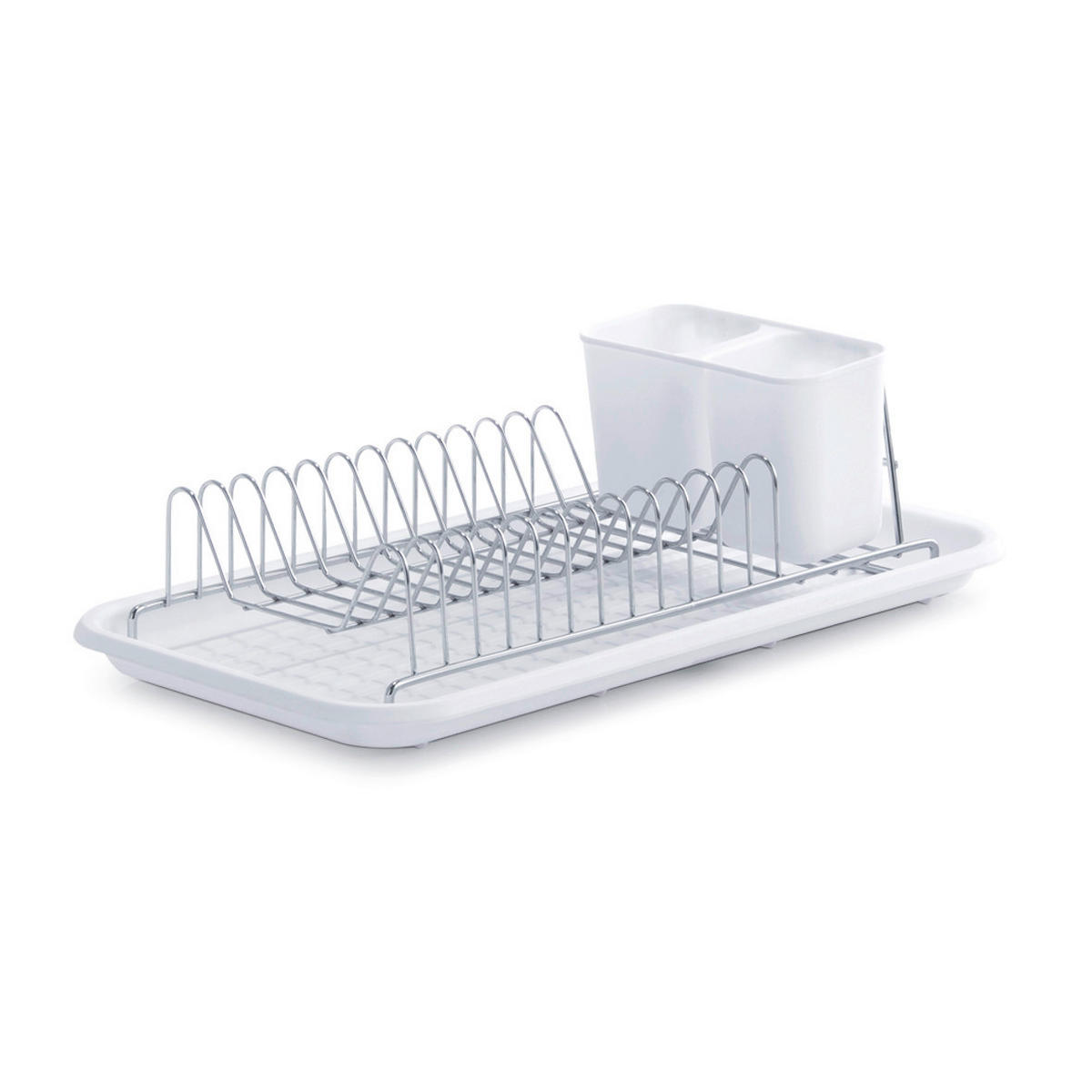 Zeller Geschirrabtropfständer weiß Metall B/H/L: ca. 24x13x43,5 cm Geschirrabtropfständer - weiß (43,50/24,00/13,00cm) - Zeller
