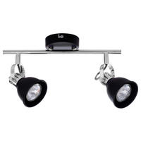 SPOT Light Deckenleuchte Anita 2766204 schwarz Chrom Metall GU10 2 Brennstellen Anita - schwarz/Chrom (39,00/19,00/9,00cm) - SPOT Light