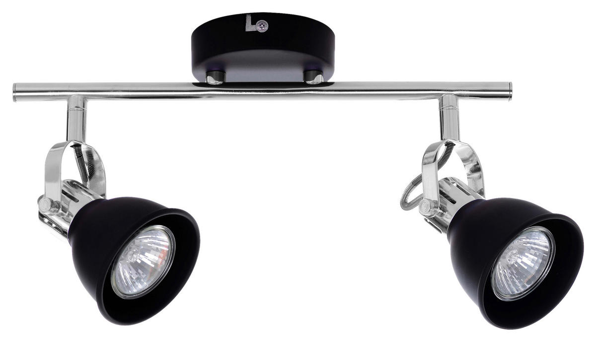 SPOT Light Deckenleuchte Anita 2766204 schwarz Chrom Metall GU10 2 Brennstellen Anita - schwarz/Chrom (39,00/19,00/9,00cm) - SPOT Light