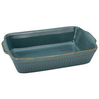 CreaTable Auflaufform Classic VINTAGE petrol Steinzeug B/H/L: ca. 20x75x34 cm Classic VINTAGE - petrol (34,00/20,00/75,00cm) - CreaTable