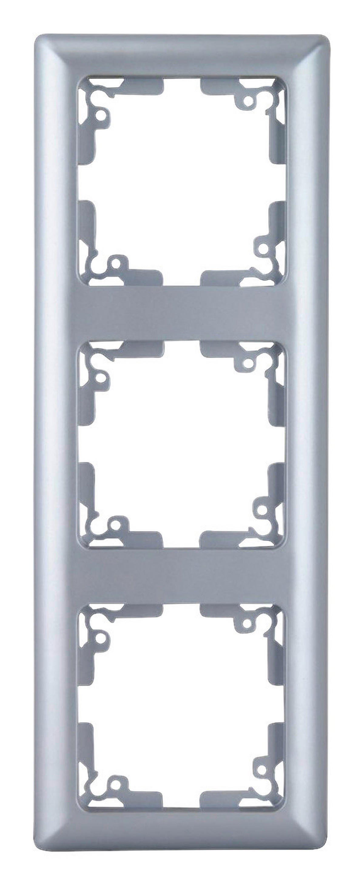 UniTec Abdeckrahmen silber Abdeckrahmen_3fach_Genua - silber - UniTec