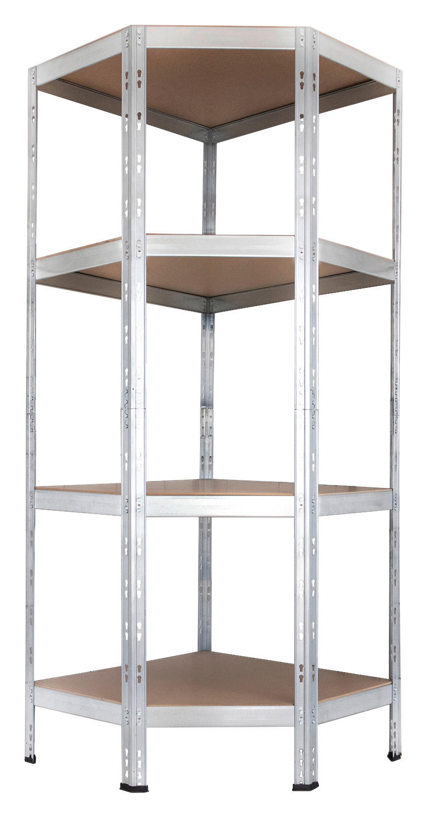 Ar shelving Schwerlaststeckregal verzinkt B/H/T/L: ca. 70x180x40x70 cm Schwerlaststeckregal_Eckregal - verzinkt (70,00/70,00/180,00cm) - Ar shelving