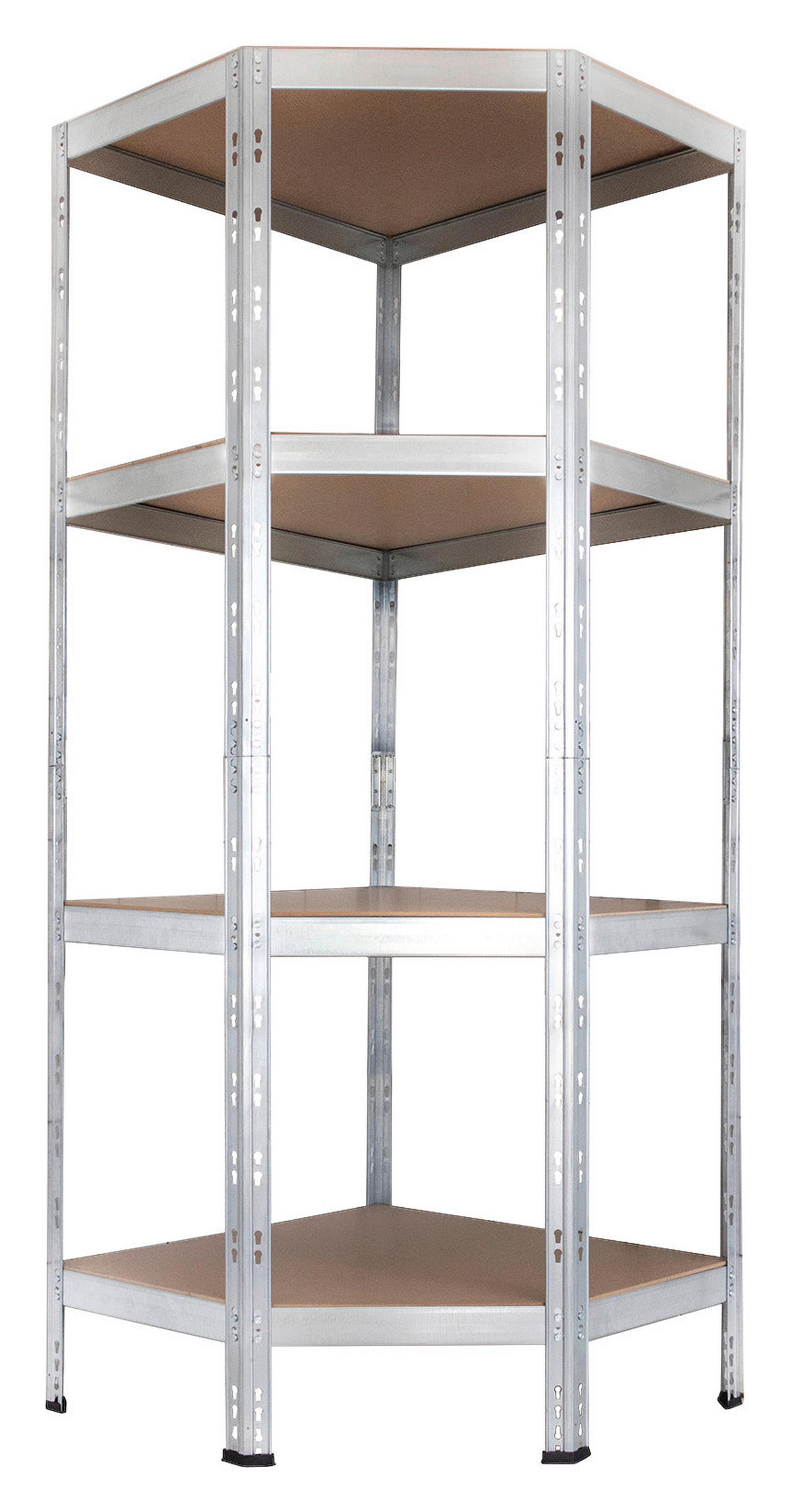 Ar shelving Schwerlaststeckregal verzinkt B/H/T/L: ca. 70x180x40x70 cm Schwerlaststeckregal_Eckregal - verzinkt (70,00/70,00/180,00cm) - Ar shelving