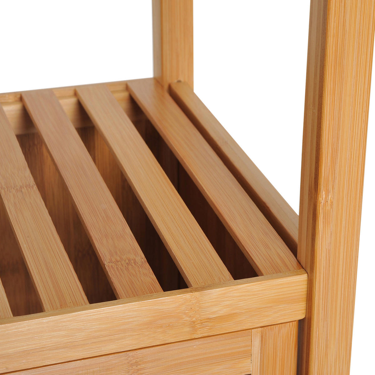 Badschrank natur Edelstahl B/H/L: ca. 33x36x140 cm Badschrank - natur (140,00/33,00/36,00cm) - HOMCOM