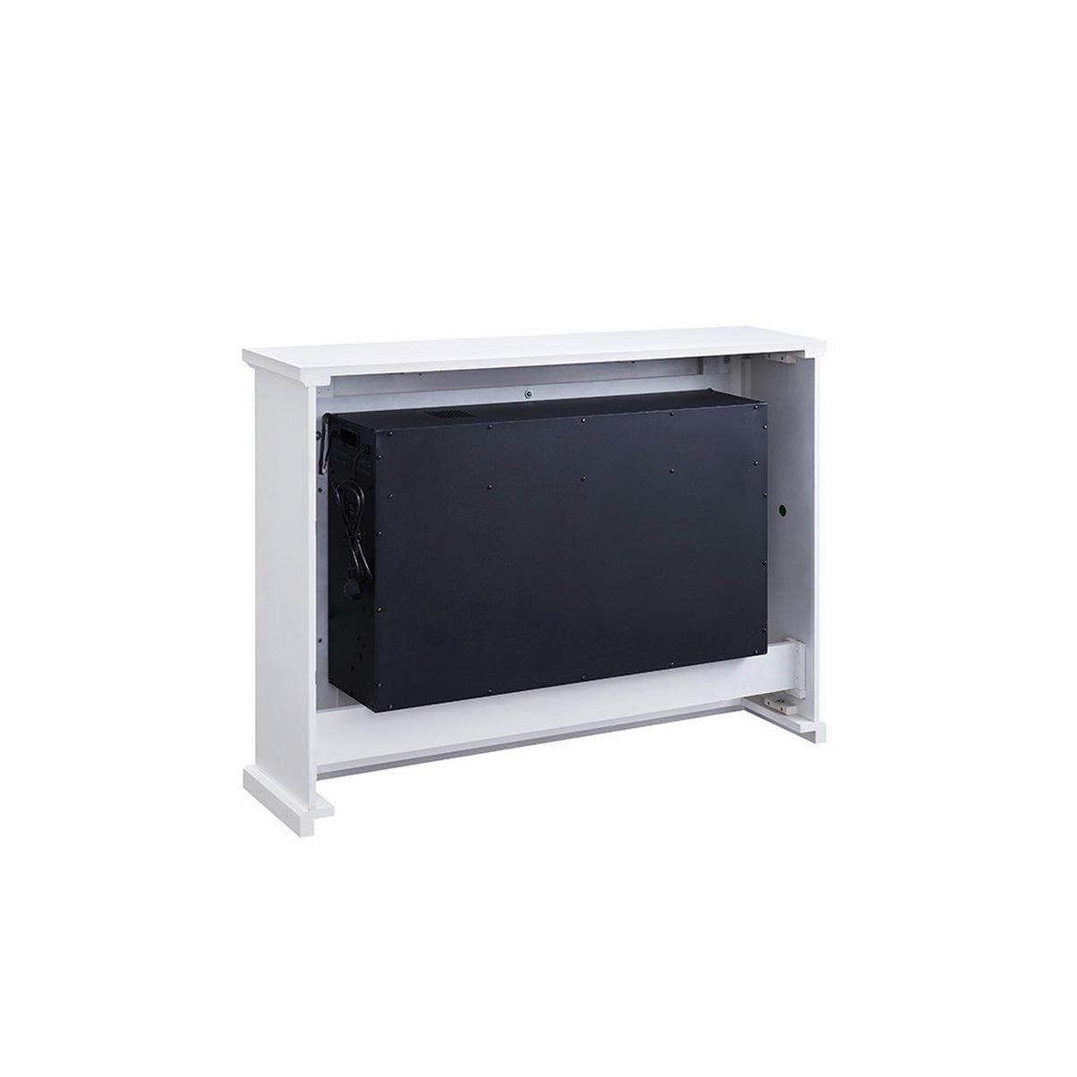 Balderia Elektrischer-Kamin Baldur weiß Metall MDF B/H/T: ca. 100x82,5x27,9 cm ca. 200 W Baldur - weiß (100,00/82,50/27,90cm) - Balderia