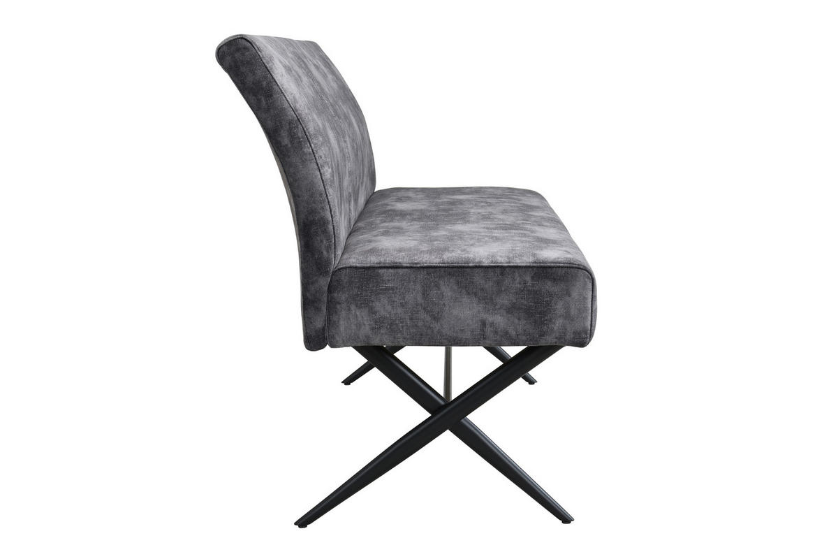 Bank Porto I anthrazit B/H/T: ca. 140x89x64 cm Porto I - schwarz/anthrazit (140,00/89,00/64,00cm)