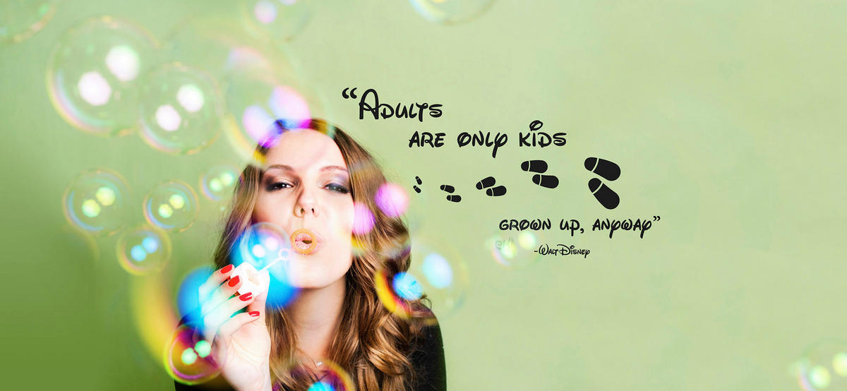 Komar Wandtattoo Disney Adults are only kids  Disney Adults are only kids B/L: ca. 14x70 cm Disney Adults are only kids - (14,00/70,00cm) - Komar