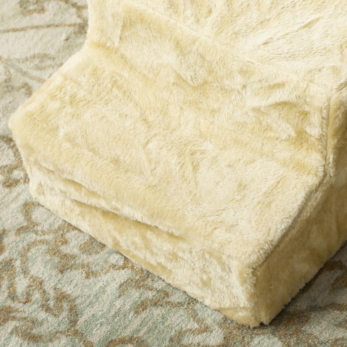 PawHut Haustiertreppe beige Plüsch B/H/L: ca. 35x35x46 cm Haustiertreppe - beige (46,00/35,00/35,00cm) - PawHut