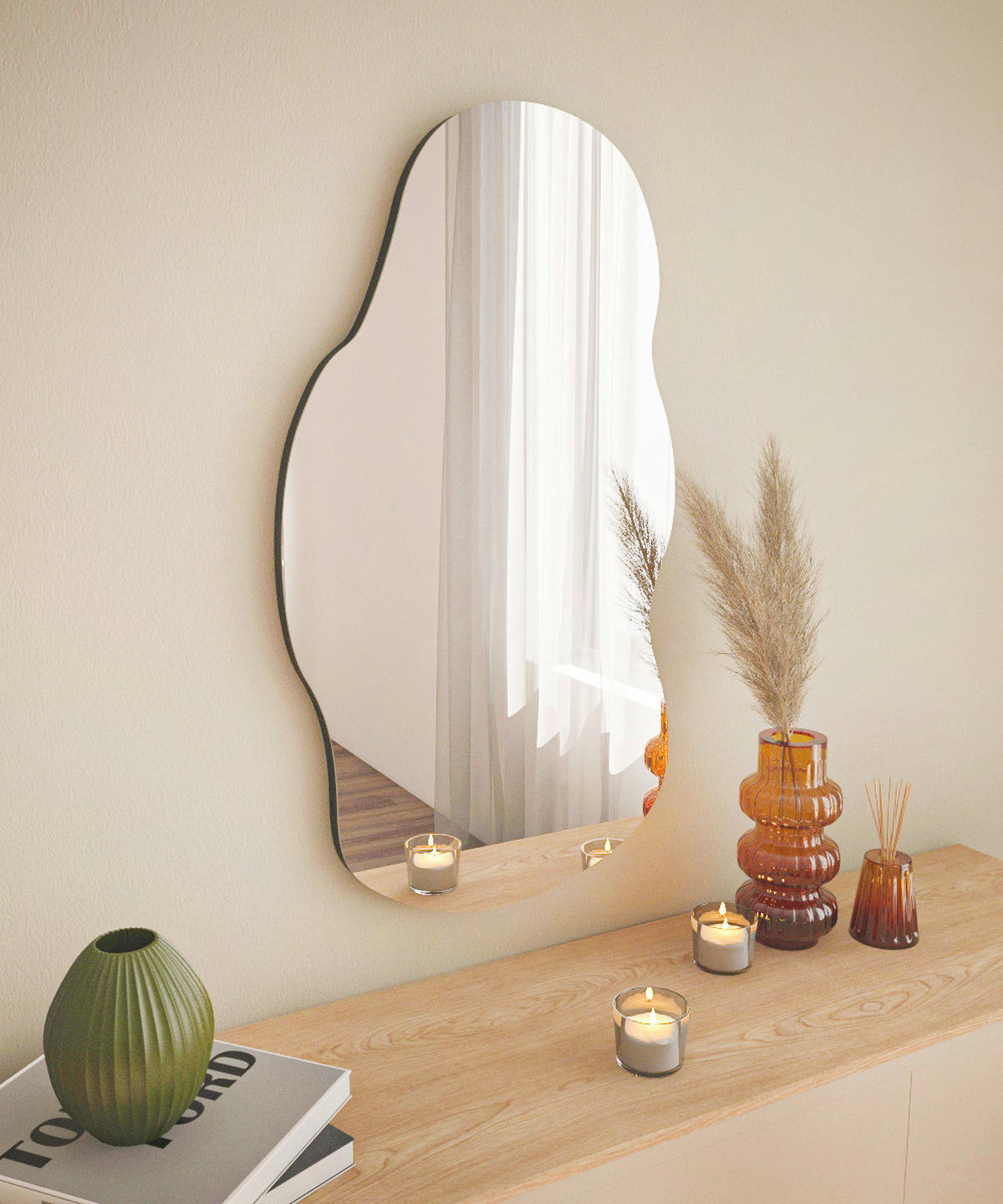 Wandspiegel Baby B/H/T: ca. 40x72x3,5 cm Baby - (40,00/72,00/3,50cm) - moebel17