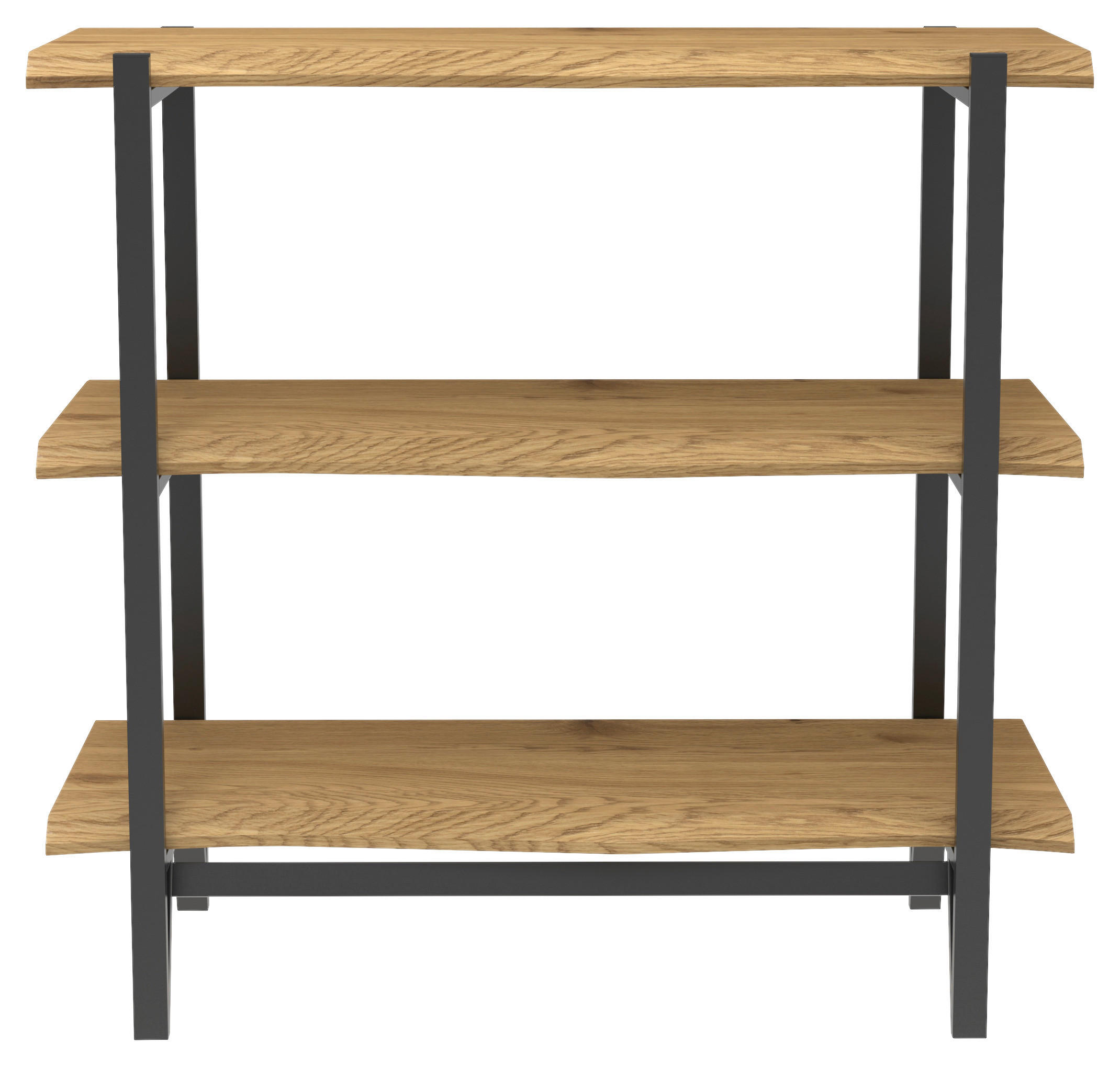Regal Alicia Eiche Nachbildung schwarz B/H/T: ca. 90x85x38 cm Alicia - Eiche/schwarz (90,00/85,00/38,00cm)