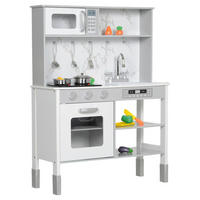 AIYAPLAY Kinder-Spielküche B/H/L: ca. 28x96,1x70,1 cm Kinder-Spielküche - weiß (70,10/28,00/96,10cm) - AIYAPLAY