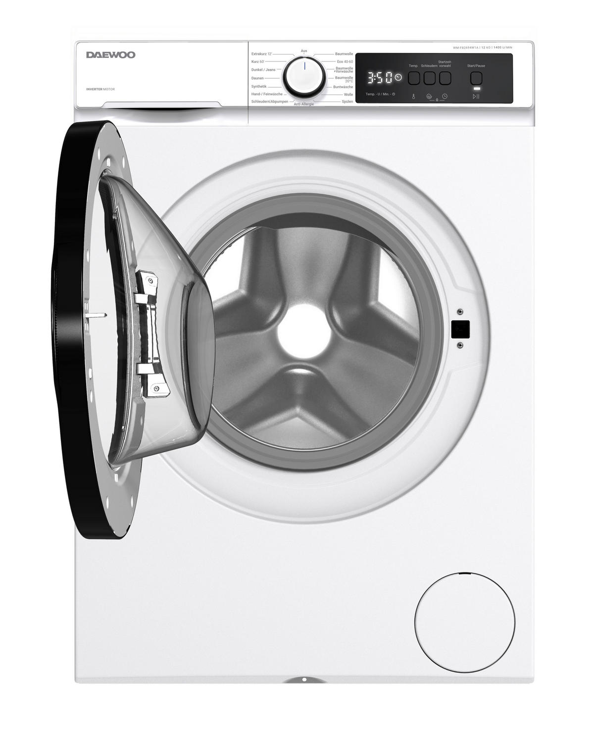 Daewoo Waschmaschine WM-FB2694W1A-DE weiß B/H/T: ca. 59,7x84,5x63,2 cm Waschmaschine WM-FB2694W1A-DE - weiß (59,70/84,50/63,20cm) - Daewoo