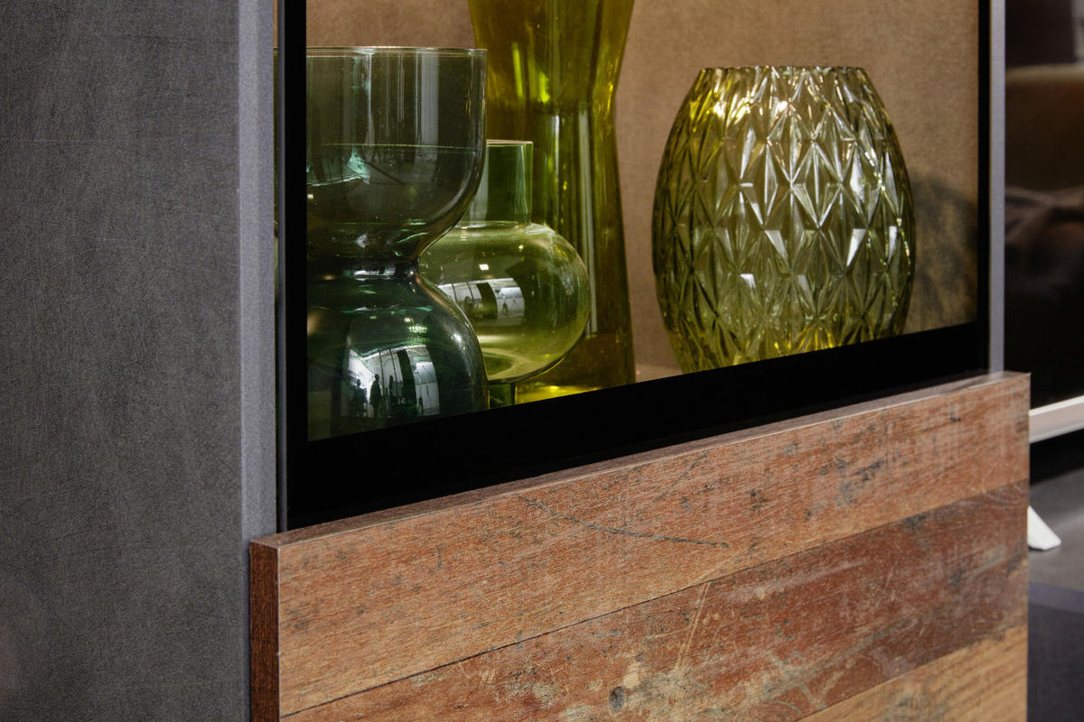 Wohnwand Mango Old Wood Nachbildung Matera Nachbildung B/H/T: ca. 246x182x37 cm Mango - (246,00/182,00/37,00cm) - Trendteam