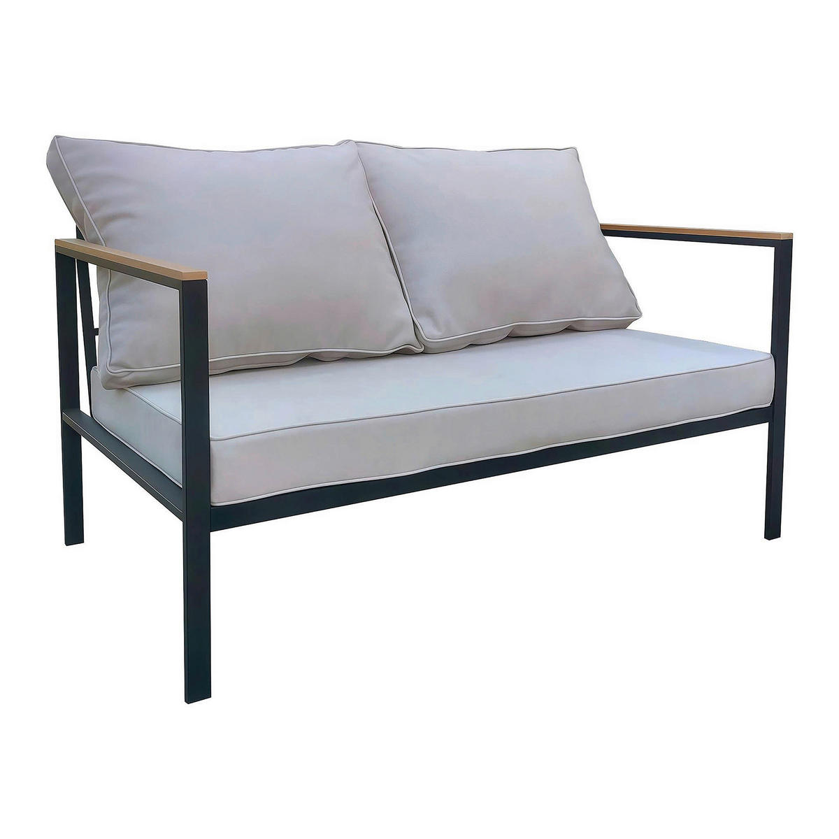 POCOline Gartensitzgruppe Mykonos anthrazit Stahl Mykonos - hellgrau/anthrazit - POCOline