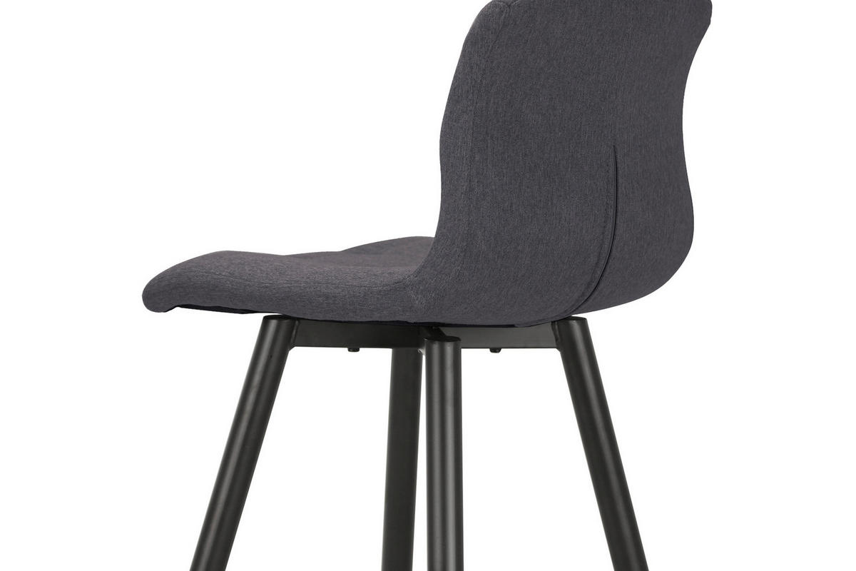 Barhocker SIMONE  2er-Set anthrazit schwarz Webstoff Metall B/H/T: ca. 42x103x51 cm SIMONE  2er-Set - schwarz/anthrazit (42,00/103,00/51,00cm) - byLIVING