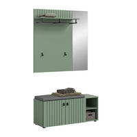 Garderobenset STATION grün B/H/T: ca. 106x192x37 cm STATION - grün (106,00/192,00/37,00cm) - xonox.home