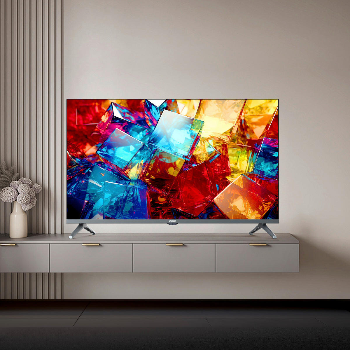 CHiQ Q-LED Smart TV L32QM8T 32 Zoll Diagonale ca. 80 cm Q-LED-TV_32"_FHD_L32QM8T_CHiQ - grau - Chiq