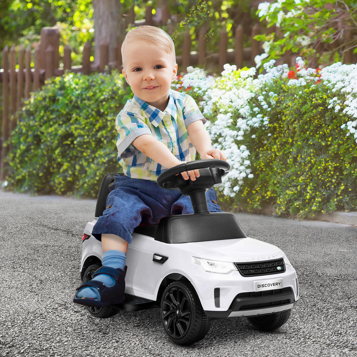 AIYAPLAY Kinder-Elektroauto weiß B/H/L: ca. 43x40x65 cm Kinder-Elektroauto - weiß (65,00/43,00/40,00cm) - AIYAPLAY