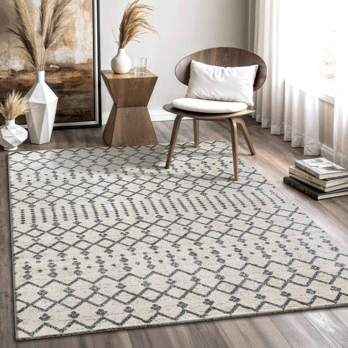 Sanat Teppich creme B/L: ca. 230x160 cm Teppich_Boho_8203_160x230 - creme (230,00/160,00cm) - Sanat