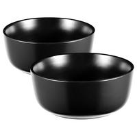 BERGNER Schüsselset CHARCOAL schwarz Steingut B/H/L: ca. 15,5x11,3x15,1 cm CHARCOAL - schwarz (15,10/15,50/11,30cm) - BERGNER