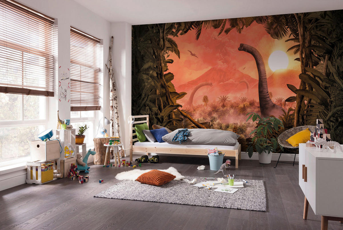 Komar Fototapete Brachiosaurus Panorama B/L: ca. 500x280 cm Brachiosaurus Panorama - (500,00/280,00cm) - Komar