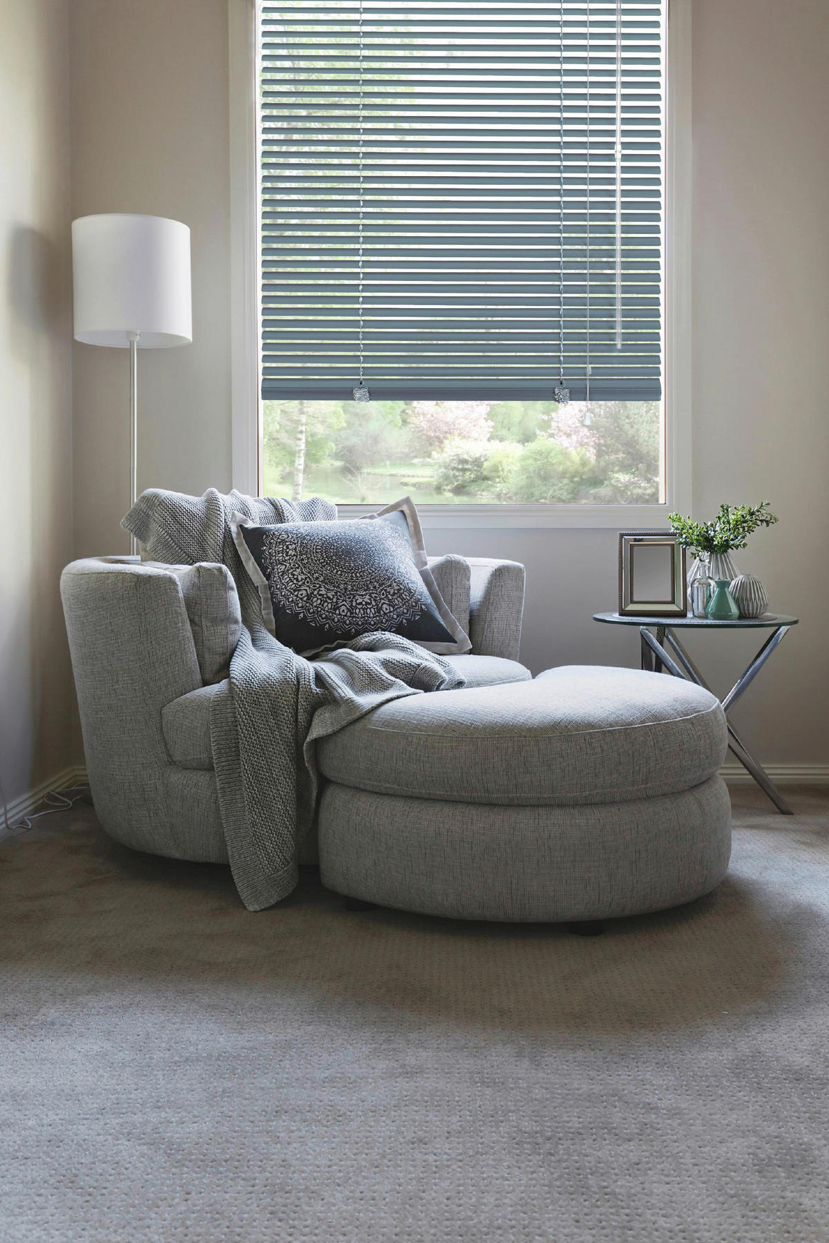 Alu-Jalousie blau B/L: ca. 80x175 cm Alu-Jalousie - blau (80,00/175,00cm)