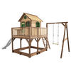 AXI Spielhaus Liam braun B/H/L: ca. 541x291x277 cm Liam - braun/weiß (277,00/541,00/291,00cm) - AXI