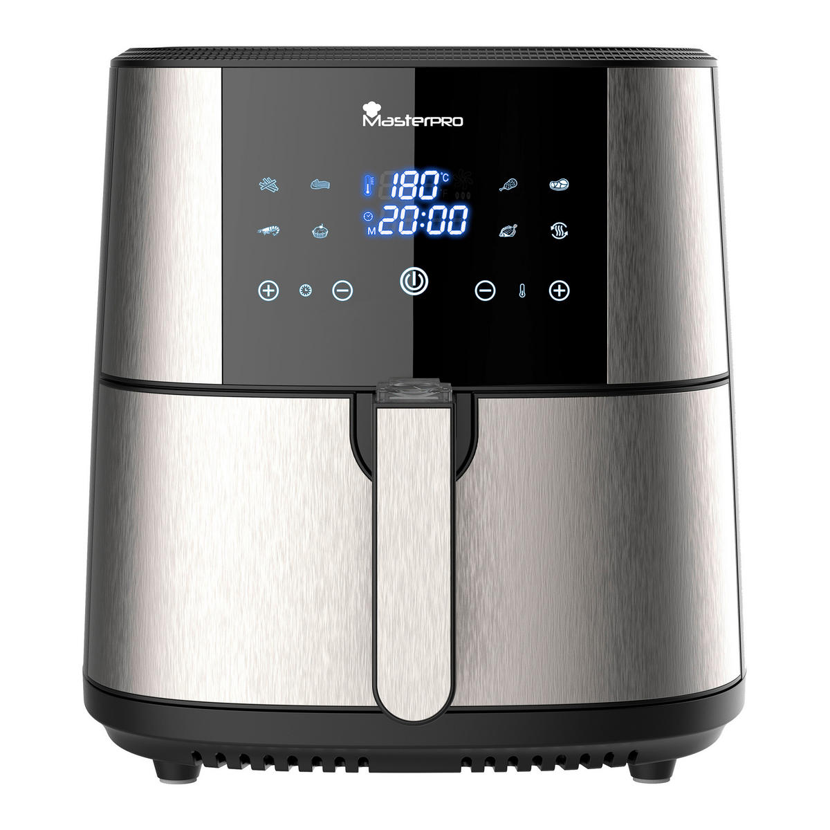 MASTERPRO Heißluftfritteuse ROCKET 600 - schwarz/silber - MASTERPRO