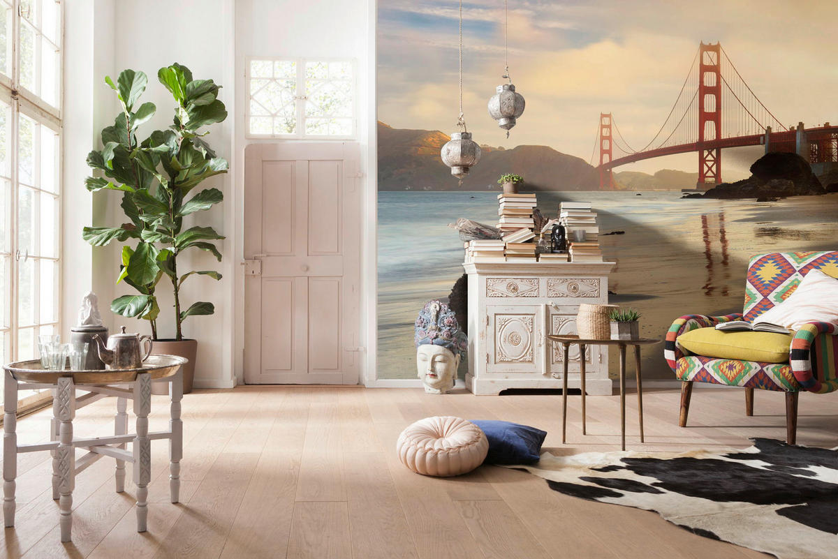Komar Fototapete Golden Gate B/L: ca. 400x250 cm Golden Gate - (400,00/250,00cm) - Komar