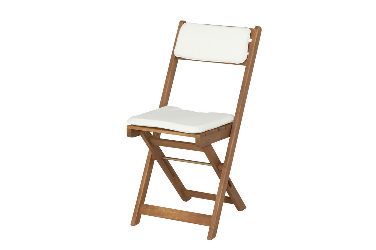 Gardamo Gartenmöbelauflage ALMERIA braun Akazie B/H/L: ca. 60x72x60 cm ALMERIA - braun (60,00/60,00/72,00cm) - Gardamo