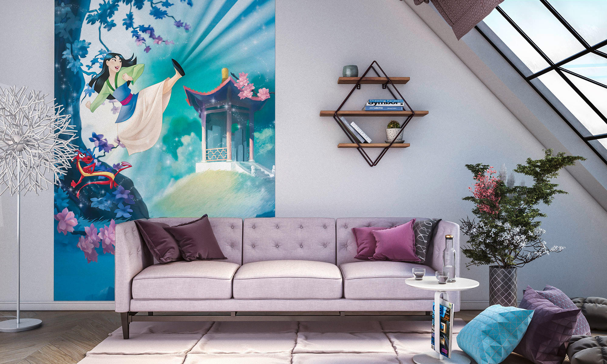 Komar Fototapete Mulan B/L: ca. 200x250 cm Mulan - (200,00/250,00cm) - Komar