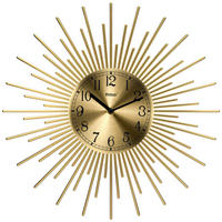 Mebus Wanduhr gold D: ca. 25 cm Wanduhr_Quarz - gold (25,00cm) - Mebus