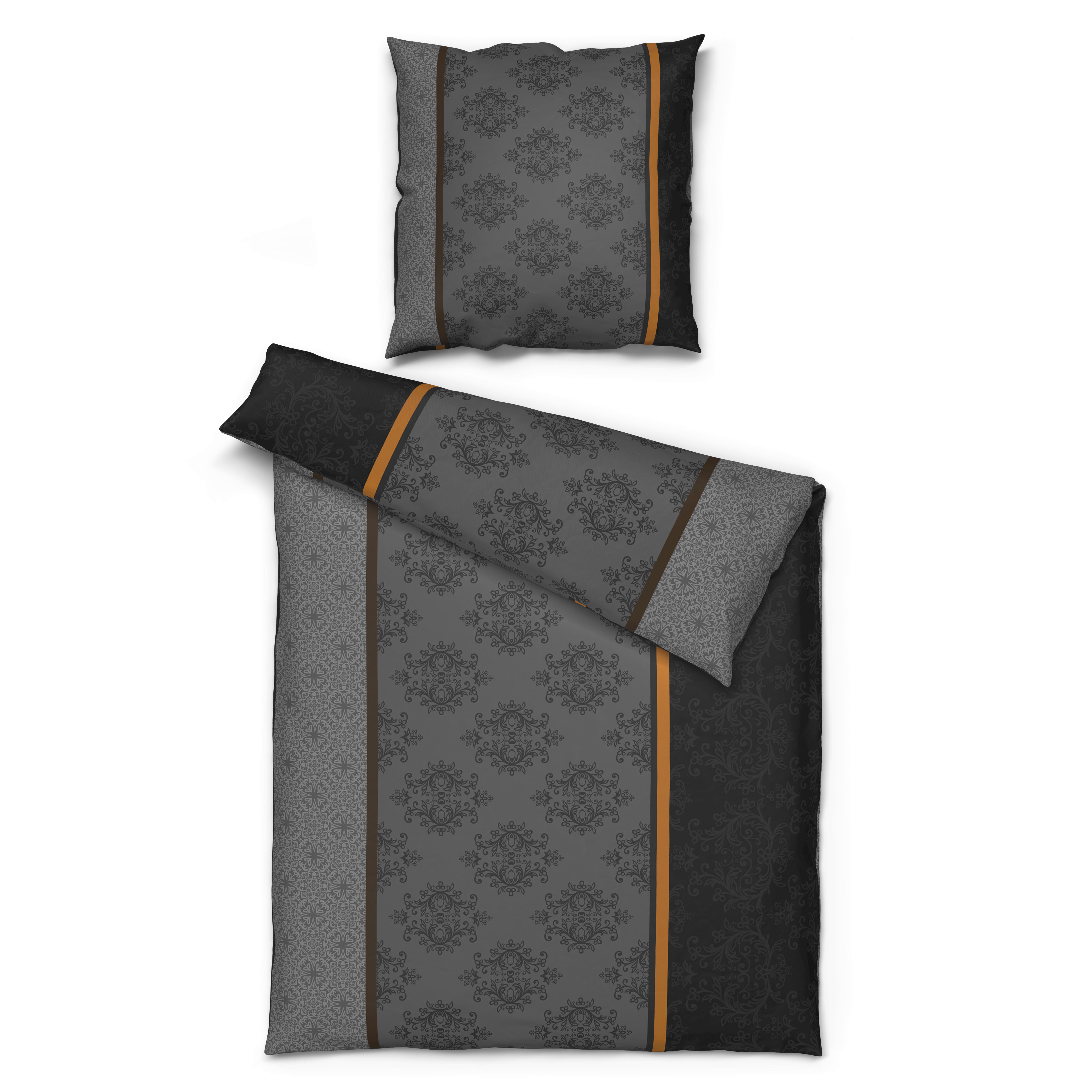 Microfaser Bettwäsche Bettwäsche_Microfaser Royal - grau (135,00/200,00cm)