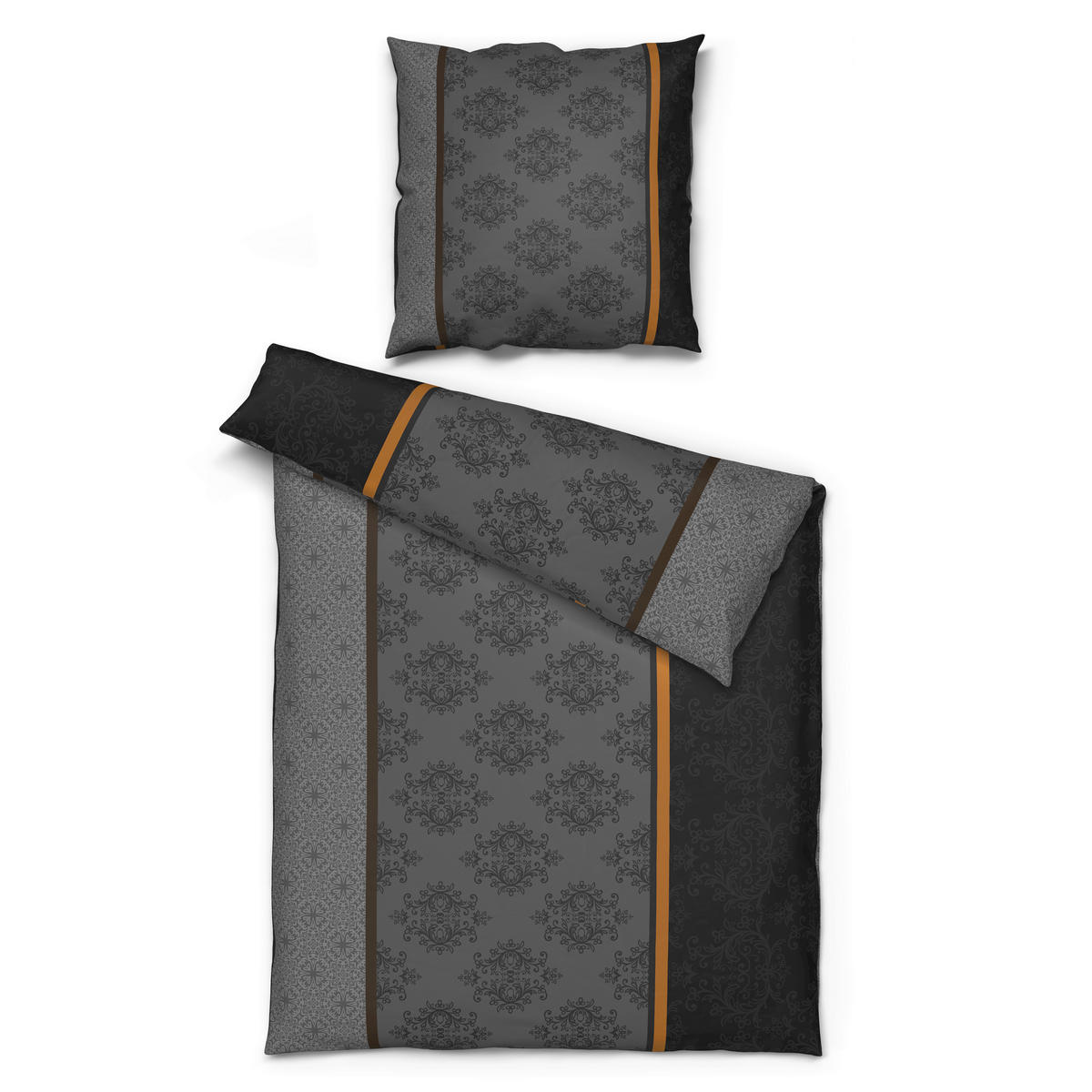 Microfaser Bettwäsche Bettwäsche_Microfaser Royal - grau (135,00/200,00cm)