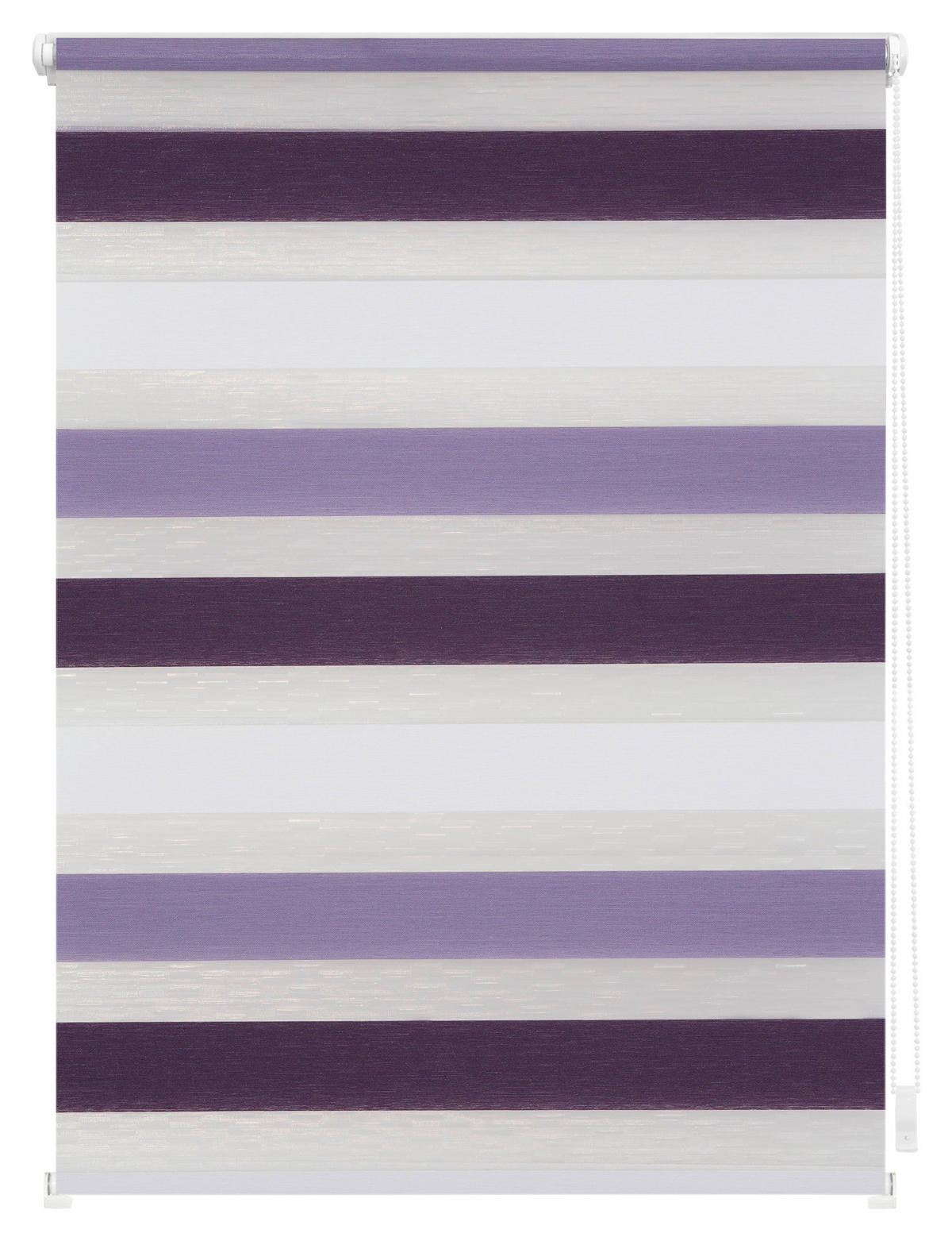 Doppelrollo Duo lila B/L: ca. 90x150 cm Duo - lila/weiß (90,00/150,00cm) - LICHTBLICK