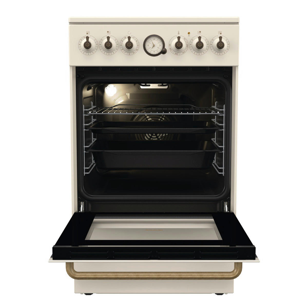 Gorenje Stand-Elektroherd GECS5B70CLI creme B/H/T: ca. 50x85x59,4 cm Stand-Elektroherd GECS5B70CLI - creme (50,00/85,00/59,40cm) - Gorenje