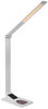 GLOBO Tischleuchte JANINE 58404 silber Alu Kunststoff B/H/L: ca. 12x82x66 cm Tischleuchte 58404 - silber (66,00/12,00/82,00cm) - GLOBO