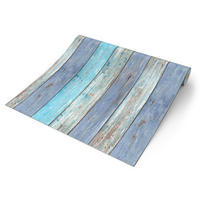 Vliestapete Holzoptik blau B/L: ca. 53x1005 cm Vliestapete_10200-08 - blau (53,00/1005,00cm)