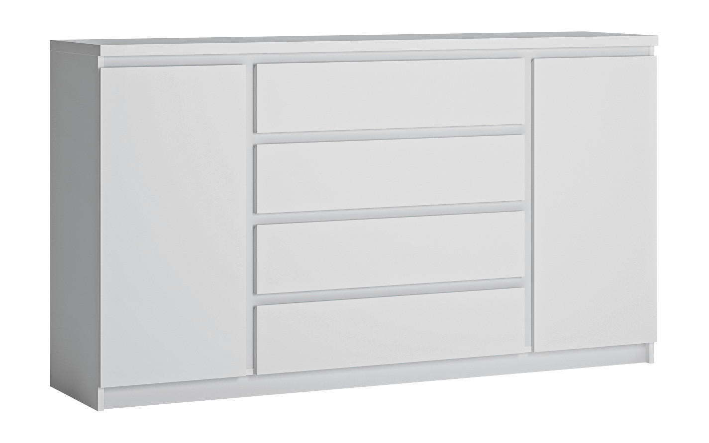 Sideboard Fribo Alpinweiß Spanplatte B/H/T: ca. 165x93x40 cm Fribo - Alpinweiß (165,00/93,00/40,00cm)