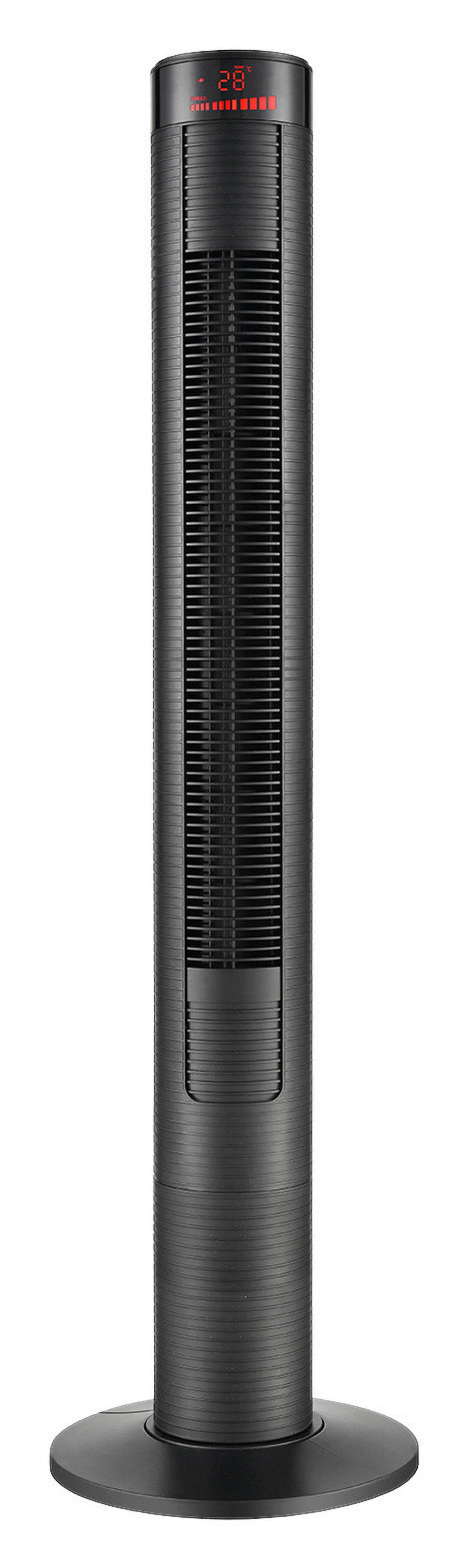 HOMCOM Turmventilator mit Fernbedienung schwarz Kunststoff H/D: ca. 117x32 cm Turmventilator 824-006V90 - schwarz (32,00/117,00cm) - HOMCOM